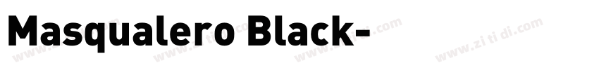 Masqualero Black字体转换